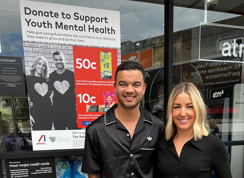 Ampol Sebastian Foundation donations with Guy Sebastian